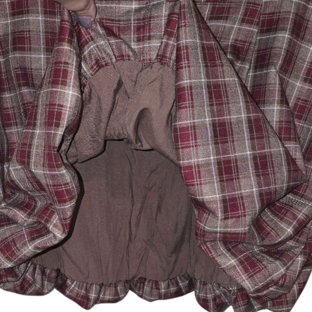 Emerson Lang School Plaid‎ Career Academia Bubble Women's Mini Skirt Size XL NEW - Picture 5 of 9